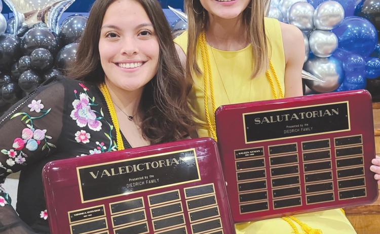 VALEDICTORIAN AND SALUTATORIAN NAMED