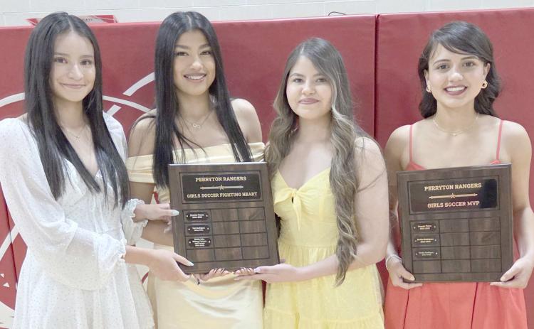 GIRLS SOCCER PLAYERS WIN AWARDS