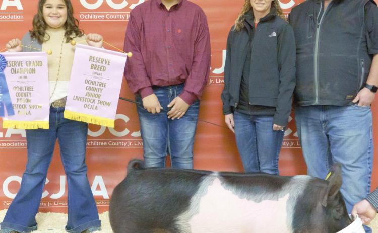 RESERVE GRAND CHAMPION SWINE