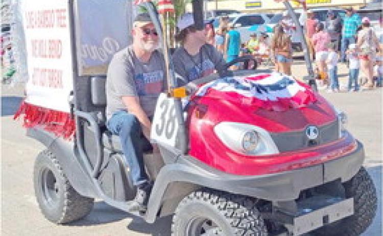 PARADE WINNERS OUT OF THE ORDINARY— Ochiltree County residents turned out on Saturday, Aug. 19 to enjoy the annual Wheatheart of the Nation Celebration parade. The winner in the Out of the Ordinary category was Parker Swinney.