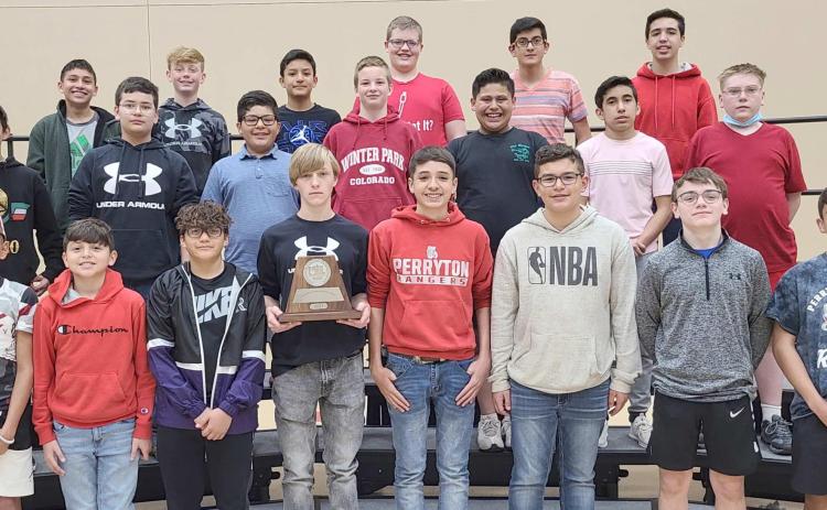 JUNIOR HIGH BOYS CHOIR TAKES SWEEPSTAKES