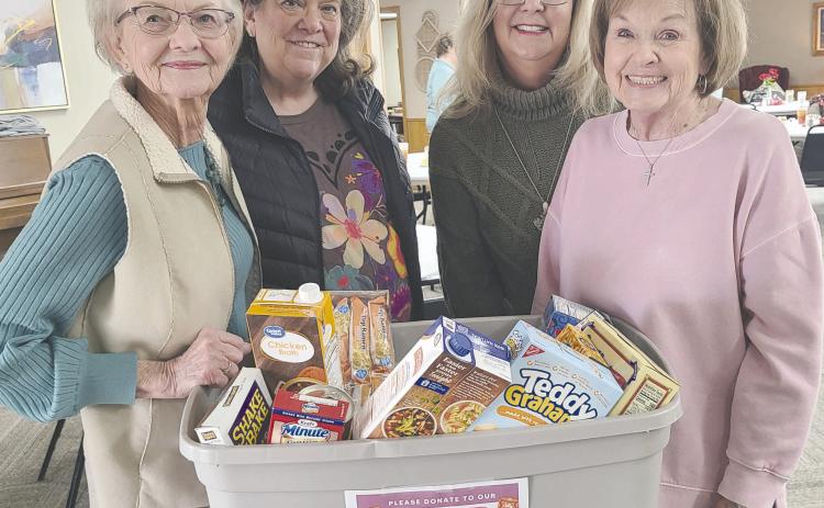 DONATIONS FOR A GOOD CAUSE The Panhandle Crisis Center is holding a food drive through Friday, Feb. 14, with pickup locations all over town, including the Senior Citizen Center, Frank Phillips College, Key Heights Baptist Church, the Perryton Activity Center, Perry Memorial Library, and United Supermarket. They are accepting canned and nonperishable food, including dried goods, pasta, cereal, dried fruits and vegetables, peanut butter, crackers, spices, and more for the center’s pantry. Pictured with the do