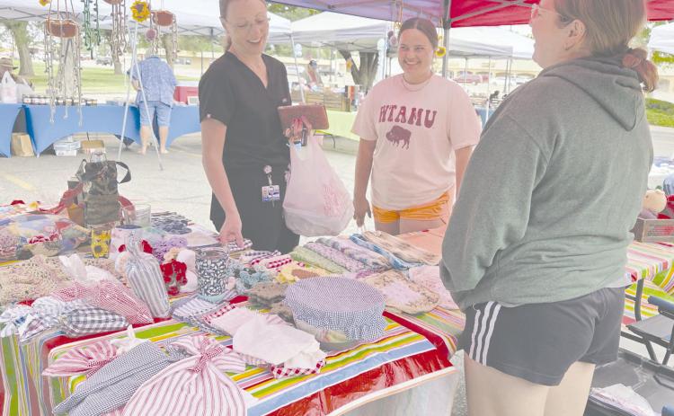 Local county residents are turning out for the Ochiltree County Farmers Market every Saturday for their pick of farm-fresh produce, homemade bread and pastries, and handmade crafts. The Farmers Market will be open in the Perryton National Bank parking lot from 8 a.m. to 1 p.m. every Saturday through August.