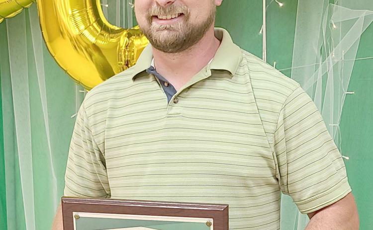 Ochiltree County 4-H held its annual awards ceremony at the Ochiltree County Expo Center on Oct. 9. The award for Outstanding Leader went to Bear Knox for his leadership with the Shooting Sports Project. Not pictured is fellow recipient Robert Flores.