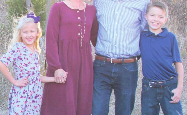 Valerie and Bryan Noggle with children Ellery and Truett